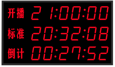 4寸三聯倒計時數字子母鐘控制器